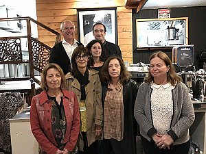 Monflanquin. Tour de la commune avec madame le maire, Christine Gonzato-Roques et Marcel Calmette. Ici, au restaurant l’Effet maison.