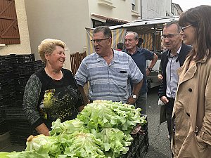 Monsempron-Libos. Soutien pour la phase nationale du concours du plus beau marché de France, avec Daniel Borie.
