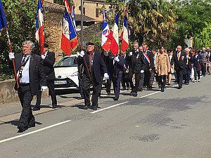 Lacapelle-Biron. Lors de la cérémonie à la mémoire des déportés avec Sophie Gargowitsch.