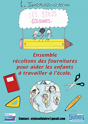 Des fournitures scolaires pour les écoliers défavorisés