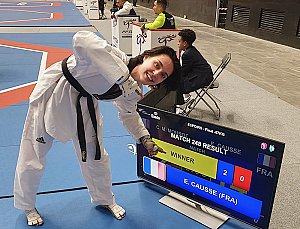 Estelle Causse lors du championnat de France Espoirs qui s’est déroulé à Lyon en février dernier. — Fabien Causse