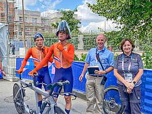 Catherine Gastou, commissaire arbitre en paracyclisme. — DR